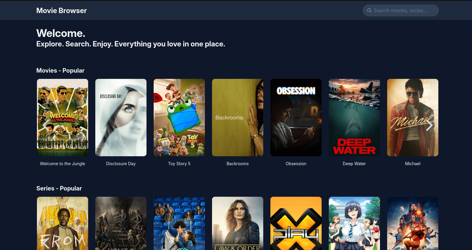 Movie Browser - Каталог фильмов и сериалов — скриншот 1